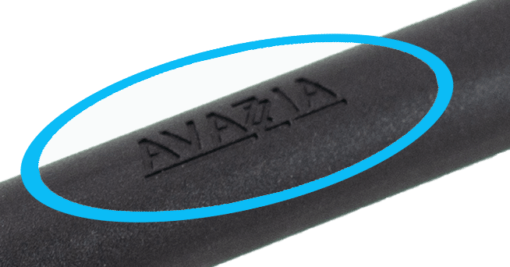 Y-electrode accessory is shown with Avazzia logo circled (close up).